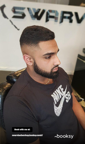 Classic European haircut and beard